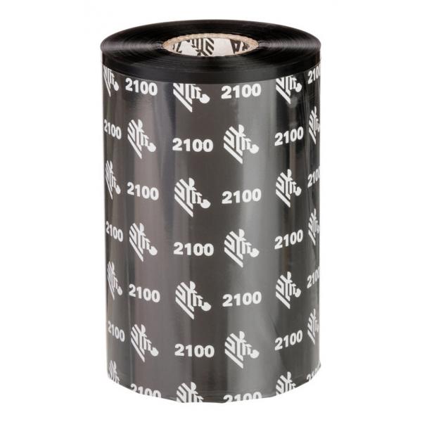 Zebra 2100 Wax nastro termico 450 m Nero (RIBBON 2100 WAX 106MM - 450 METERS C-25MM BOX OF 12)Zebra02100BK10645