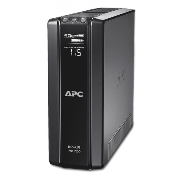 APC Back-UPS Pro gruppo di continuità [UPS] A linea interattiva 1,2 kVA 720 W (APC Back-UPS Pro 1200 - UPS - 230 V c.a. V - 720 watt - 1200 VA - USB - connettori di uscita 6)Apc0731304286837BR1200G-GR