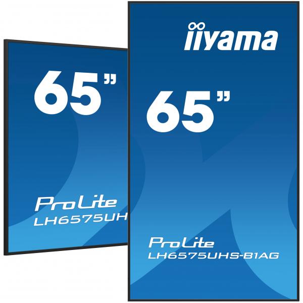 Iiyama ProLite Pannello piatto per segnaletica digitale 163,8 cm [64.5] LCD Wi-Fi 500 cd/m 4K Ultra HD Nero Processore integrato Android 11 24/7 (iiyama ProLite LH6575UHS-B1AG 65' IPS 4K UHD 24/7 Digital Signage Display with Android OS)Iiyama49485701...