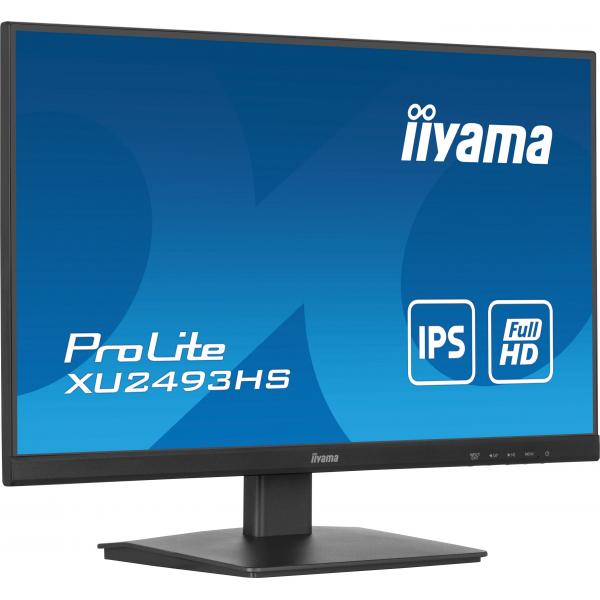 Iiyama ProLite XU2493HS-B6 Monitor PC 60,5 cm [23.8] 1920 x 1080 Pixel Full HD LED Nero (iiyama ProLite XU2493HS-B6 - Monitor a LED - 24 [23.8 visualizzabile] - 1920 x 1080 Full HD [1080p] @ 100 Hz - IPS - 250 cd/m? - 1300:1 - 0.5 ms - HDMI, DisplayP...