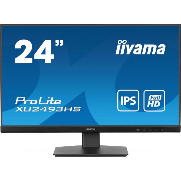 Iiyama ProLite XU2493HS-B6 Monitor PC 60,5 cm [23.8] 1920 x 1080 Pixel Full HD LED Nero (iiyama ProLite XU2493HS-B6 - Monitor a LED - 24 [23.8 visualizzabile] - 1920 x 1080 Full HD [1080p] @ 100 Hz - IPS - 250 cd/m? - 1300:1 - 0.5 ms - HDMI, DisplayP...