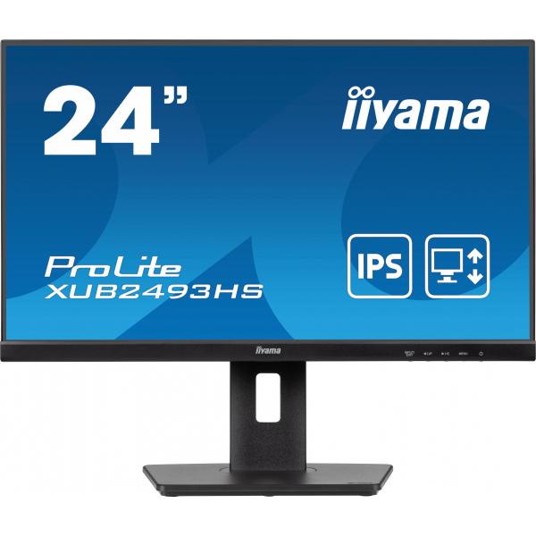 Iiyama ProLite XUB2493HS-B6 Monitor PC 60,5 cm [23.8] 1920 x 1080 Pixel Full HD LED Nero (iiyama ProLite XUB2493HS-B6 - Monitor a LED - 24 [23.8 visualizzabile] - 1920 x 1080 Full HD [1080p] @ 100 Hz - IPS - 250 cd/m? - 1300:1 - 0.5 ms - HDMI, Displa...