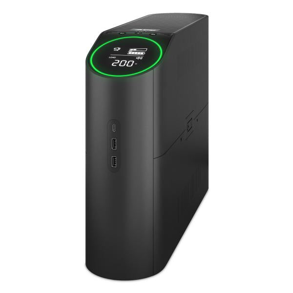 APC BGM2200B-GR gruppo di continuità [UPS] A linea interattiva 2,2 kVA 1320 W 6 presa[e] AC (APC Back-UPS Pro Tower 2200VA 1320W 4xSchuko 2xIEC C13 Ausgnge RGB Beleuchtung)ApcBGM2200B-GR