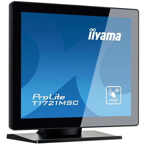 Iiyama ProLite T1721MSC-B2 Monitor PC 43,2 cm [17] 1280 x 1024 Pixel SXGA LED Touch screen Da tavolo Nero (17IN TOUCH PCAP TN PANEL - BEZEL-LESS DESIGN 10 POINTS 1280)Iiyama4948570120659T1721MSC-B2