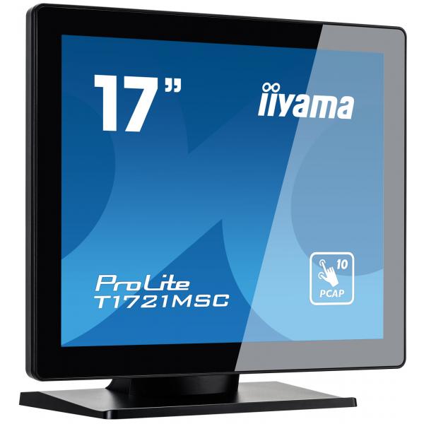 Iiyama ProLite T1721MSC-B2 Monitor PC 43,2 cm [17] 1280 x 1024 Pixel SXGA LED Touch screen Da tavolo Nero (17 PCAP Bezel Free Front, - 10P Touch, 1280x1024 - Warranty: 36M)Iiyama4948570120659T1721MSC-B2