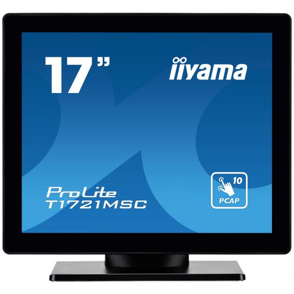 Iiyama ProLite T1721MSC-B2 Monitor PC 43,2 cm [17] 1280 x 1024 Pixel SXGA LED Touch screen Da tavolo Nero (17IN TOUCH PCAP TN PANEL - BEZEL-LESS DESIGN 10 POINTS 1280)Iiyama4948570120659T1721MSC-B2