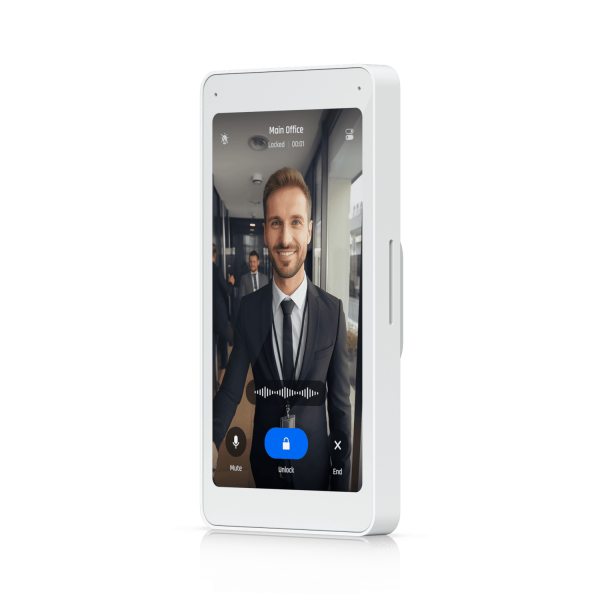 Display that pairs with the - Access Intercom for visitor - screening and remote access control, to mount in multiple locations throughout - Warranty: 24MUbiquitiUA-INTERCOM-VIEWER