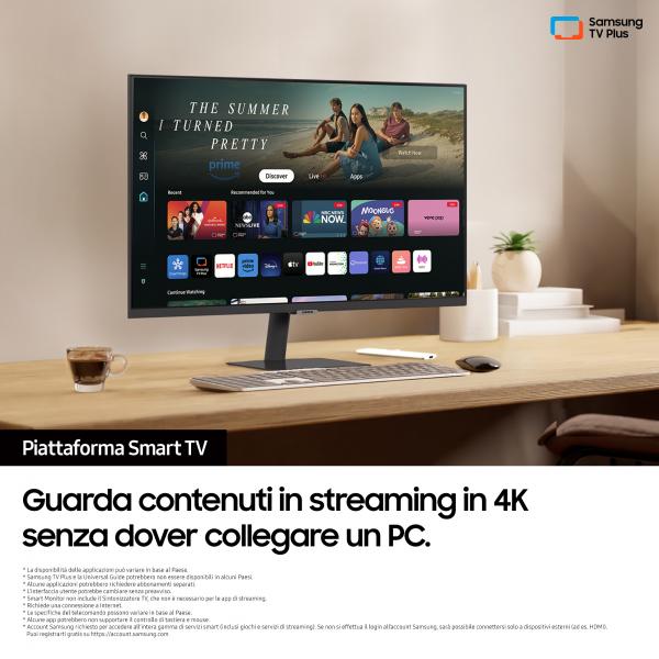 Samsung Smart Monitor M7 - M70D da 32'' UHD Flat (Samsung S32DM700UU sk?rm - LED baglys)Samsung8806095545257LS32DM700UUXEN
