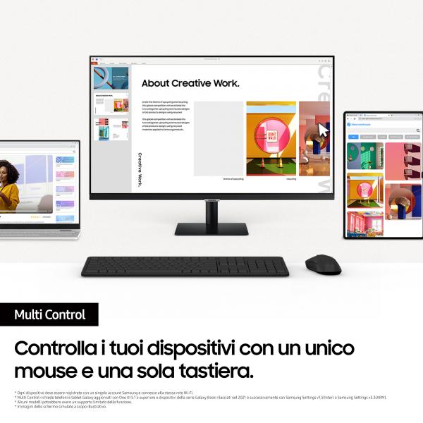 Samsung Smart Monitor M7 - M70D da 32'' UHD Flat (Samsung S32DM700UU sk?rm - LED baglys)Samsung8806095545257LS32DM700UUXEN
