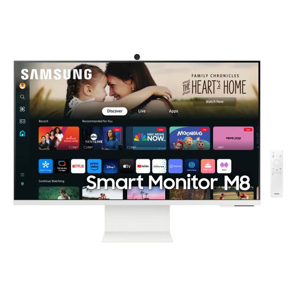 Samsung Smart Monitor M8 - M80D da 32'' UHD Flat (Samsung LCD S32DM801UU 32 white UHD Smart Monitor Smart Monitor M80D)SamsungLS32DM801UUXEN
