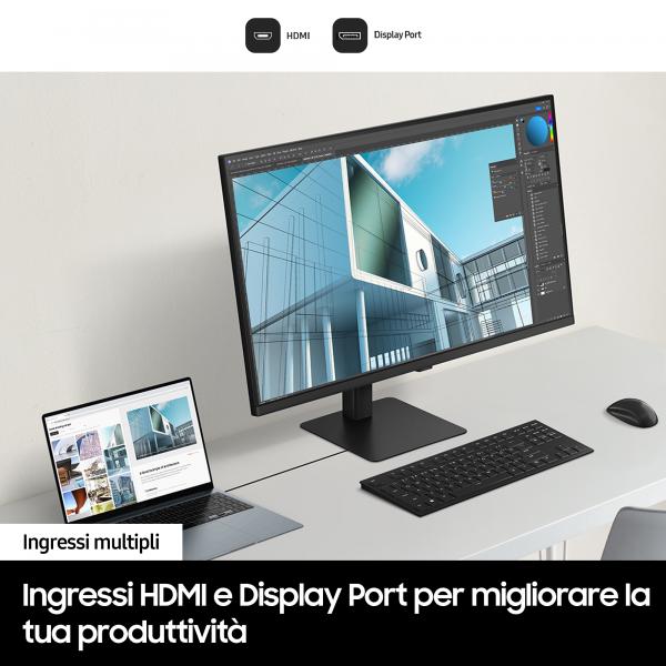 Samsung Monitor HRM ViewFinity S7 - S70D da 27'' UHD Flat (Samsung ViewFinity S7 S27D700EAU skrm)SamsungLS27D700EAUXEN