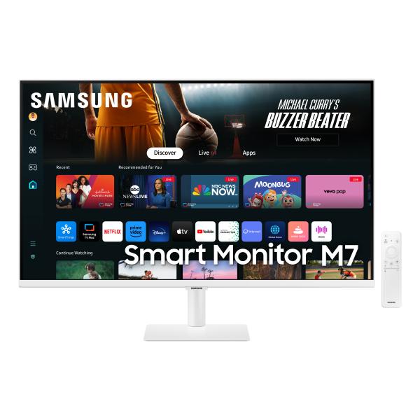 Samsung M70D Monitor PC 81,3 cm [32] 3840 x 2160 Pixel 4K Ultra HD LED Bianco (Samsung Smart Monitor M7 M70D, 81,3 cm)Samsung8806095534534LS32DM703UUXEN