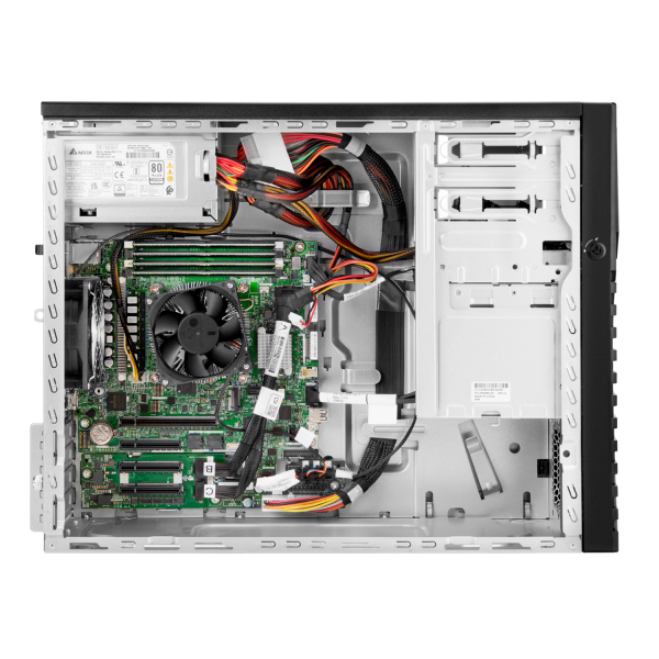 HPE ProLiant ML30 Gen11 E-2414 2.6GHz 4c 1P 32GB-DR 4LFF-NHP VROC 2x1TB SATA HDD 350W PS EU Server (HPE ProLiant ML30 Gen11 - Server - tower 4U - 1 via - 1 x Xeon E-2414 / fino a 4.5 GHz - RAM 32 GB - SATA - non-hot-swap 3.5 baia[e] - HDD 2 x 1 TB - ...