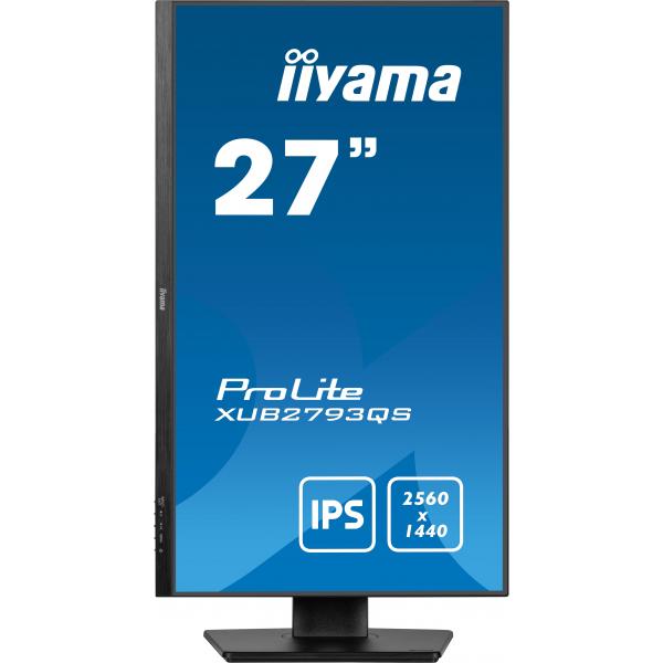 Iiyama ProLite XU2793QS-B6 Monitor PC 68,6 cm [27] 2560 x 1440 Pixel 2K Ultra HD LED Nero (XUB2793QS-B6 27IN QHD)Iiyama4948570124121XUB2793QS-B6