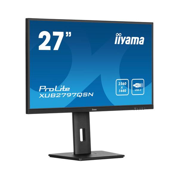 Iiyama ProLite XUB2797QSN-B1 Monitor PC 68,6 cm [27] 2560 x 1440 Pixel Wide Quad HD LED Nero (iiyama ProLite XUB2797QSN-B1 computer monitor 68.6 cm [27'] 2560 x 1440 pixels Wide Quad HD LED Black)Iiyama4948570123285XUB2797QSN-B1