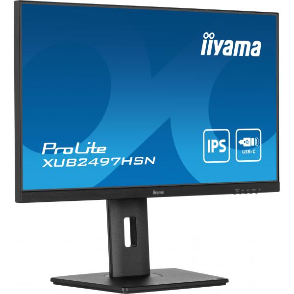 Iiyama ProLite XUB2497HSN-B1 LED display 61 cm [24] 1920 x 1080 Pixel Full HD Nero (iiyama XUB2497HSN-B1 24 IPS LCD)Iiyama4948570123209XUB2497HSN-B1