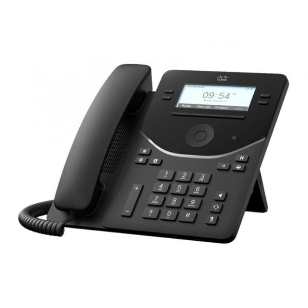 Cisco DP-9841-K9= telefono IP Nero 4 linee LCD (Cisco Desk Phone 9841 - VoIP phone - with Trusted Platform Module [TPM] 2.0 with caller ID/call waiting - SIP, SDP, RTCP, RTP, SRTP - 4 lines - carbon black) - Versione UKCisco0889728594950DP-9841-K9=