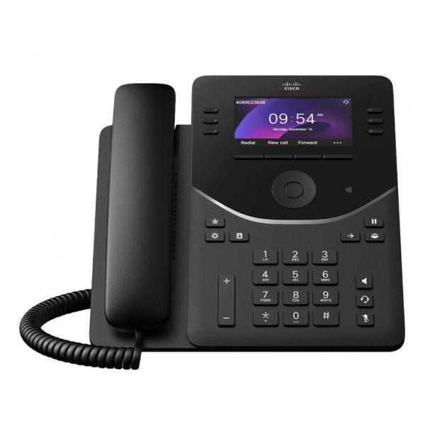 Cisco DP-9851-K9= telefono IP Nero 6 linee LCD (Cisco Desk Phone 9851 - VoIP phone - with Trusted Platform Module [TPM] 2.0 with caller ID/call waiting - SIP, SDP, RTCP, RTP, SRTP - 46 lines - carbon black) - Versione UKCisco0889728594967DP-9851-K9=