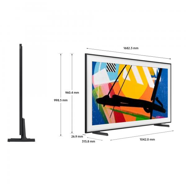Samsung QE75LS03DAUXXU TV 190,5 cm [75] 4K Ultra HD Smart TV Wi-Fi Nero (75 75LS03D QLED Smart Frame TV - 75 Black The Frame QLED Smart Frame TV\s4K UHD 4x HDMI)Samsung8806095503080QE75LS03DAUXXU
