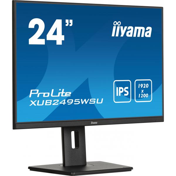 Iiyama ProLite XUB2495WSU-B7 Monitor PC 61 cm [24] 1920 x 1200 Pixel 4K Ultra HD LED Nero (iiyama ProLite XUB2495WSU-B7 computer monitor 61 cm [24'] 1920 x 1200 pixels 4K Ultra HD LED Black)Iiyama4948570123827XUB2495WSU-B7