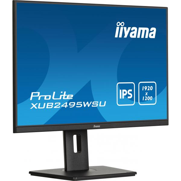 Iiyama ProLite XUB2495WSU-B7 Monitor PC 61 cm [24] 1920 x 1200 Pixel 4K Ultra HD LED Nero (iiyama ProLite XUB2495WSU-B7 computer monitor 61 cm [24'] 1920 x 1200 pixels 4K Ultra HD LED Black)Iiyama4948570123827XUB2495WSU-B7