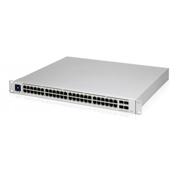 Ubiquiti UniFi Pro 48 PoE Gestito L2/L3 Gigabit Ethernet [10/100/1000] Supporto Power over Ethernet [PoE] 1U Argento (A 48-port, Layer 3 switch - capable of high-power PoE++ - output. UK Version - Warranty: 24M)Ubiquiti0810084692509USW-PRO-48-POE-UK