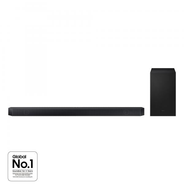 Samsung Soundbar HW-Q700D/ZF Serie Q, 9 Speaker, Wireless Dolby Atmos, Audio a 3.1.2 Canali, Q-Simphony, Compatibile con Alexa e Google Assistant, Titan Black 2024 (Samsung Sound Bar HW-Q700D 3.1)SamsungHW-Q700D/ZF