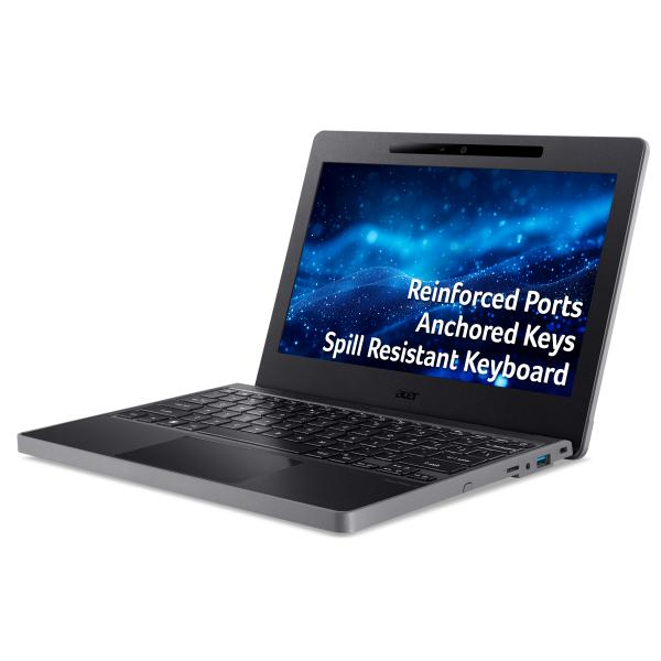 Acer TravelMate TMB311-33 Intel N N200 Computer portatile 29,5 cm [11.6] HD 8 GB LPDDR5-SDRAM 128 GB SSD Wi-Fi 6E [802.11ax] Windows 11 Pro Education Nero (^TMB311-33 N200 8GB/128GB W11P EDU) - Versione UKAcer4711121763830NX.VZLEK.00A