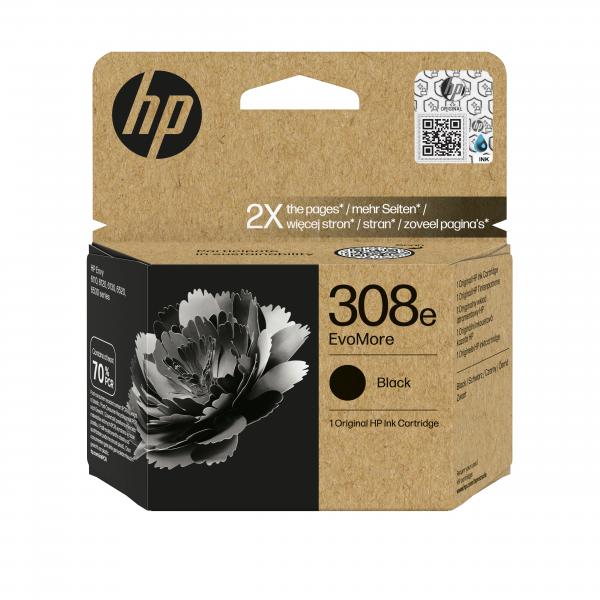HP Cartuccia di inchiostro nero originale EvoMore 308e (HP 308e EvoMore Black Original Ink Cartridge)Hp7FP22UE