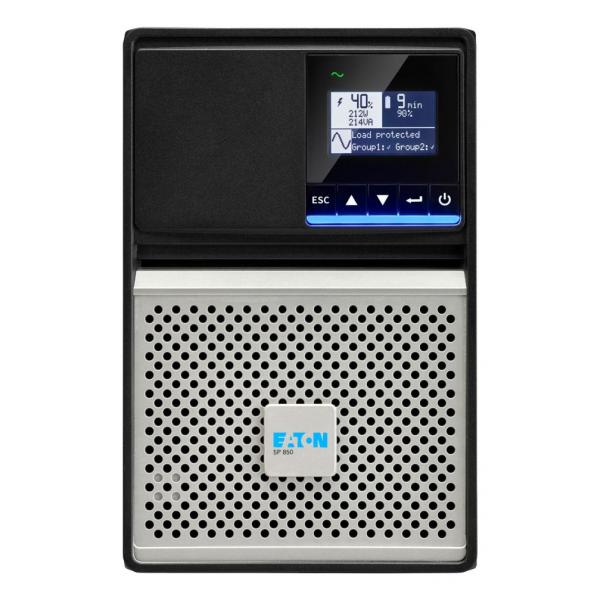 Eaton 5P 850i - Gen 2 - UPS - tower - 200/208/220/230/240 V c.a. V - 680 Watt - 850 VA - 1 fase - 7 Ah - RS-232, USB - connettori di uscita 6 - nero/argentoEaton35533407102615P850IG2