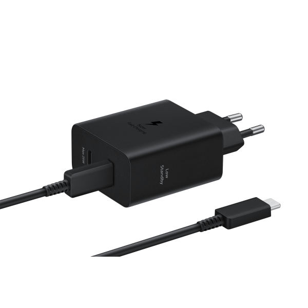 Samsung Caricabatteria Super Fast Charging [50W] con doppia porta USB-C e con cavo USB-C to USB-C (Ep-T5020 Laptop, Smartphone, - Tablet Black Ac Fast Charging - Indoor - Warranty: 24M)Samsung8806095720838EP-T5020XBEGEU