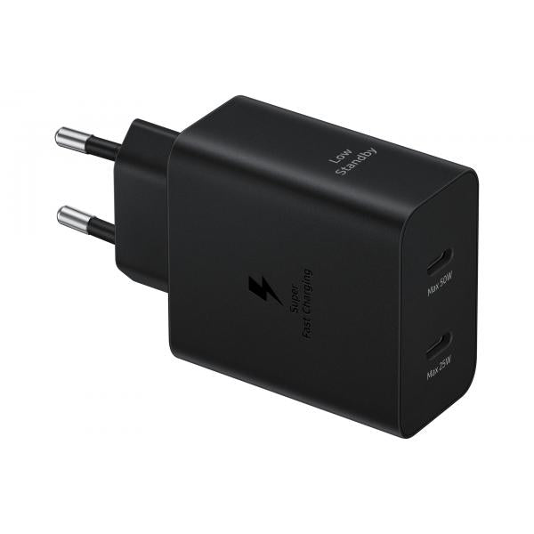 Samsung Caricabatteria Super Fast Charging [50W] con doppia porta USB-C e con cavo USB-C to USB-C (Ep-T5020 Laptop, Smartphone, - Tablet Black Ac Fast Charging - Indoor - Warranty: 24M)Samsung8806095720838EP-T5020XBEGEU