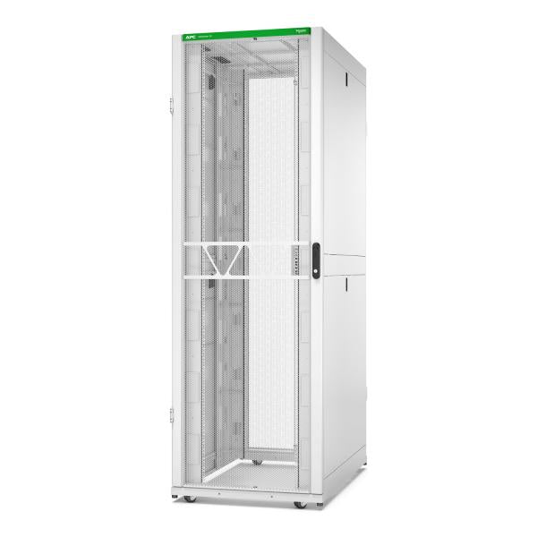 APC AR3357W2 rack 48U Rack indipendenti Nero (APC NetShelter SX Gen 2 - Rack cabinet - 2258H x 750W x 1200D mm, with Sides - floor-standing - white - 48U - 19 - TAA Compliant - for P/N: SMT1000RM1U, SMT750RM1U, SRTL10KRM4UT, SRTL5KRM2UI-HW, SRTL5KRM2...