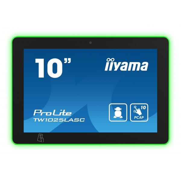 Iiyama TW1025LASC-B1PNR espositore per sale riunioni 25,6 cm [10.1] 1280 x 800 Pixel LED 802.11b, 802.11g, Wi-Fi 4 [802.11n] Nero Plastica Bluetooth (iiyama TW1025LASC-B1PNR Signage Display Kiosk design 25.6 cm [10.1'] LED Wi-Fi 450 HD Black Touchscr...