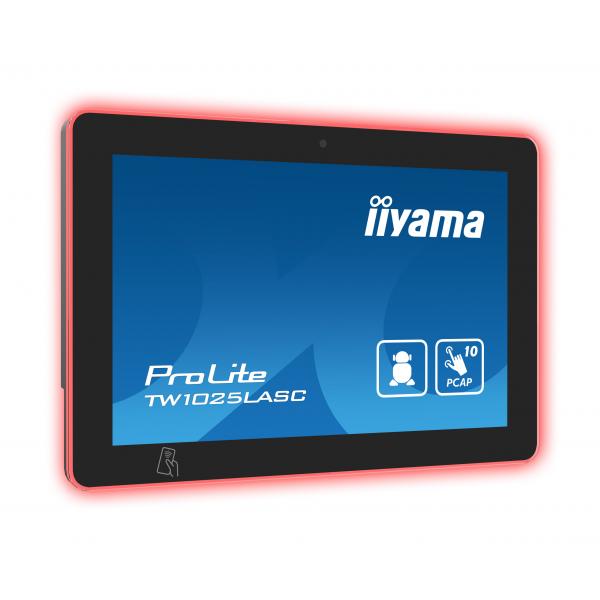 Iiyama TW1025LASC-B1PNR espositore per sale riunioni 25,6 cm [10.1] 1280 x 800 Pixel LED 802.11b, 802.11g, Wi-Fi 4 [802.11n] Nero Plastica Bluetooth (iiyama TW1025LASC-B1PNR Signage Display Kiosk design 25.6 cm [10.1'] LED Wi-Fi 450 HD Black Touchscr...