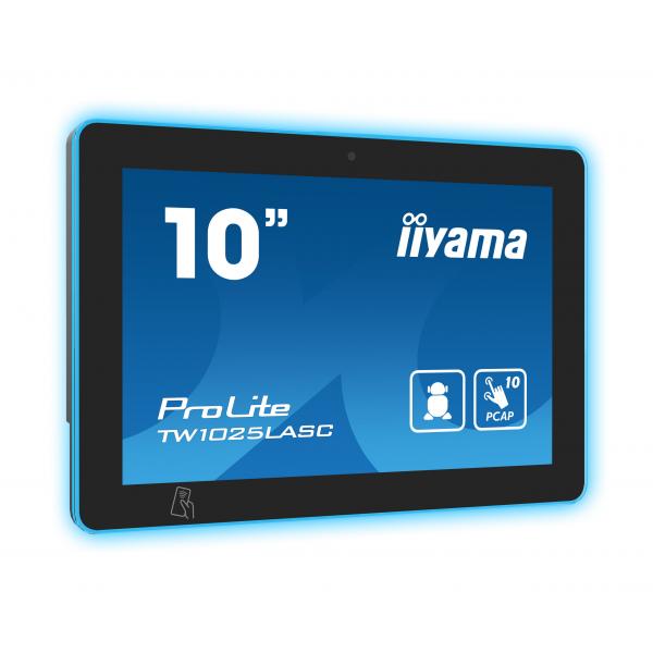 Iiyama TW1025LASC-B1PNR espositore per sale riunioni 25,6 cm [10.1] 1280 x 800 Pixel LED Wi-Fi 4 [802.11n], 802.11g, 802.11b Nero Plastica Bluetooth (iiyama TW1025LASC-B1PNR Signage Display Kiosk design)Iiyama4948570124275TW1025LASC-B1PNR