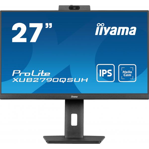 Iiyama ProLite XUB2790QSUH-B1 Monitor PC 68,6 cm [27] 2560 x 1440 Pixel 4K Ultra HD LED Nero (iiyama ProLite XUB2790QSUH-B1 - Monitor a LED - 27 - 2560 x 1440 QHD @ 100 Hz - IPS - 250 cd/m? - 1300:1 - 0.4 ms - HDMI, DisplayPort, USB-C - altoparlanti ...