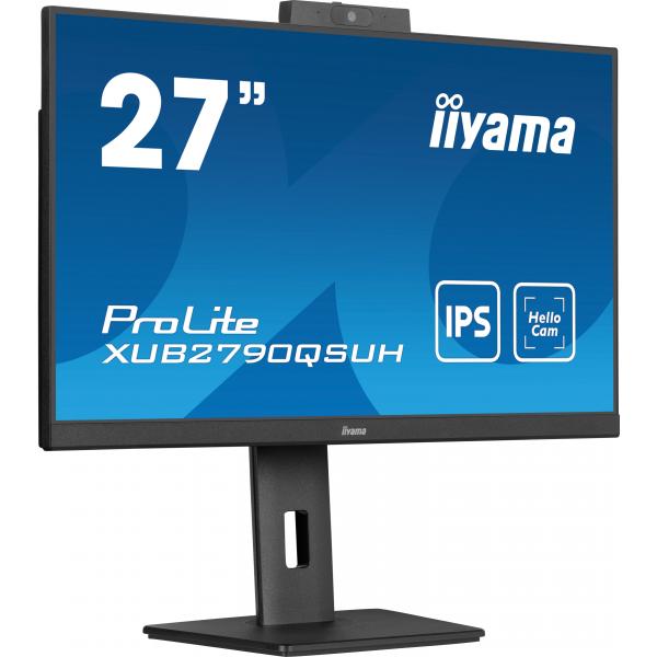 Iiyama ProLite XUB2790QSUH-B1 Monitor PC 68,6 cm [27] 2560 x 1440 Pixel 4K Ultra HD LED Nero (iiyama ProLite XUB2790QSUH-B1 - Monitor a LED - 27 - 2560 x 1440 QHD @ 100 Hz - IPS - 250 cd/m? - 1300:1 - 0.4 ms - HDMI, DisplayPort, USB-C - altoparlanti ...