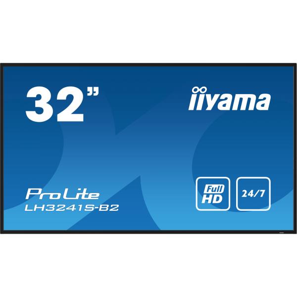 Iiyama LH3241S-B2 visualizzatore di messaggi Design chiosco 80 cm [31.5] LED 350 cd/m Full HD Nero 24/7 (iiyama LH3241S-B2 Signage Display Kiosk design 80 cm [31.5'] LED 350 Full HD Black 24/7)Iiyama4948570123506LH3241S-B2
