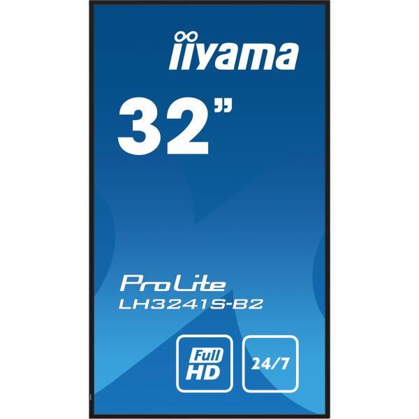 Iiyama LH3241S-B2 visualizzatore di messaggi Design chiosco 80 cm [31.5] LED 350 cd/m Full HD Nero 24/7 (iiyama LH3241S-B2 Signage Display Kiosk design 80 cm [31.5'] LED 350 Full HD Black 24/7)Iiyama4948570123506LH3241S-B2