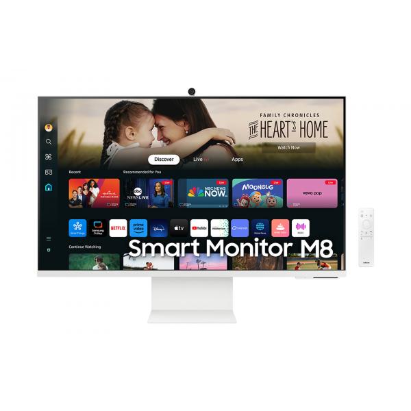 Samsung S32DM801UU Monitor PC 81,3 cm [32] 3840 x 2160 Pixel 4K Ultra HD LED Bianco (Samsung M80D UHD 32 Smart Monitor with Speakers and Remote - White)Samsung8806095533544LS32DM801UUXXU