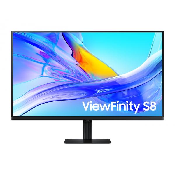 Samsung LS27D800UAU Monitor PC 68,6 cm [27] 3840 x 2160 Pixel 4K Ultra HD Nero (Samsung ViewFinity S8 S27D800UAU - S80UD Series - LED monitor - USB - 27 - 3840 x 2160 4K UHD [2160p] @ 60 Hz - IPS - 350 cd/m - 1000:1 - HDR10 - 5 ms - HDMI, DisplayPort...