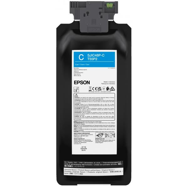Epson SJIC48P-C cartuccia d'inchiostro 1 pz Originale Resa standard Ciano (SJIC48P-C INK CARTRIDGE CW - C8000E CYAN)Epson8715946728599C13T55P240