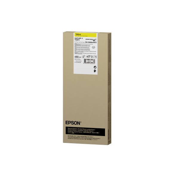 Epson SJIC48P-Y cartuccia d'inchiostro 1 pz Originale Resa standard Giallo (SJIC48P-Y INK CARTRIDGE CW - C8000E YELLOW)Epson8715946728612C13T55P440