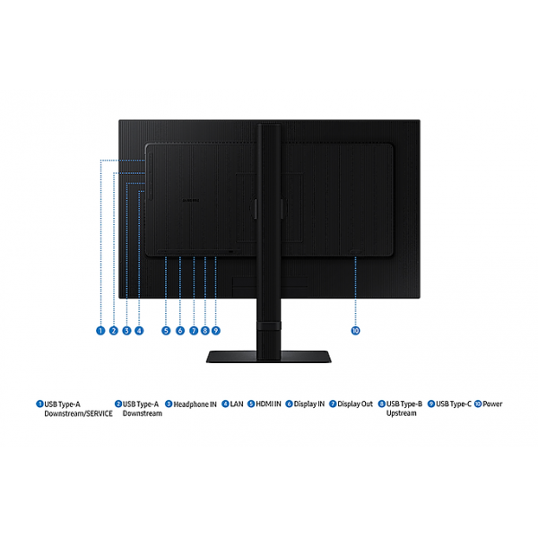 Samsung LS24D600UAU Monitor PC 61 cm [24] 2560 x 1440 Pixel Quad HD LCD Nero (24IN S60UD QHD USB-C VIEWFINITY)Samsung8806095524634LS24D600UAUXXU