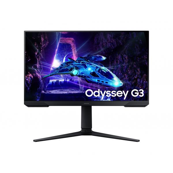 Samsung S24DG302EU Monitor PC 61 cm [24] 1920 x 1080 Pixel Full HD LED Nero (Samsung Odyssey G3 S24DG302EU - G30D Series - LED monitor - gaming - 24 - 1920 x 1080 Full HD [1080p] @ 180 Hz - VA - 250 cd/m - 3000:1 - HDR10 - 1 ms - HDMI, DisplayPort - ...