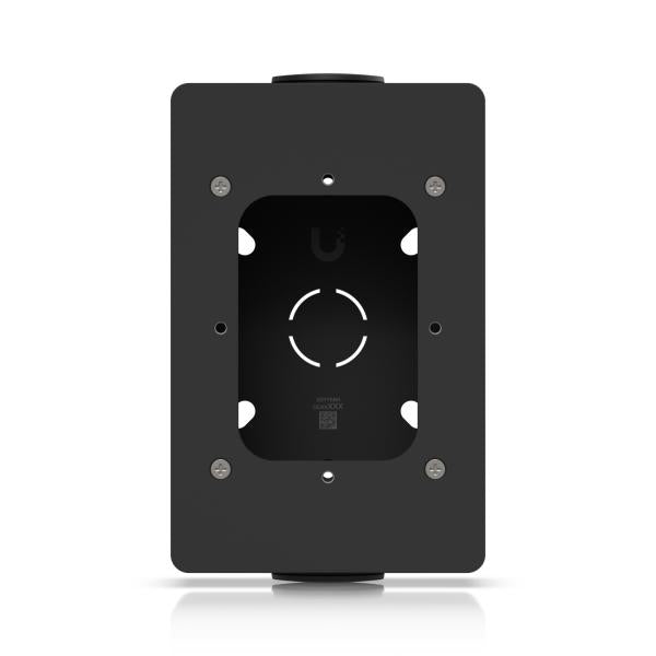 Junction box for UniFi Access - Readers and Intercom Viewers - that support flat surface mounting and attachment to 3/4 conduit. Black - Warranty: 24MUbiquiti0810084694497UACC-READER-JB-B