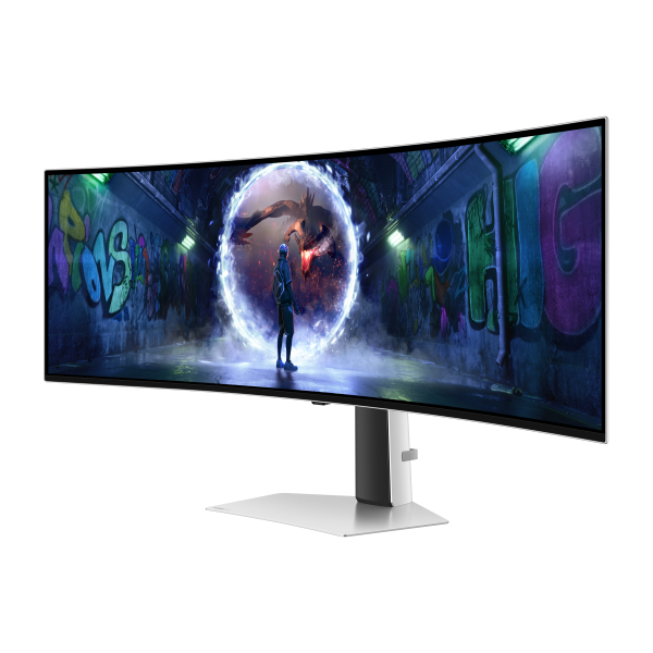 Samsung G93SD Monitor PC 124,5 cm [49] 5120 x 1440 Pixel Dual QHD OLED Argento (Samsung Odyssey OLED G9 S49DG934SU sk? N)SamsungLS49DG934SUXEN