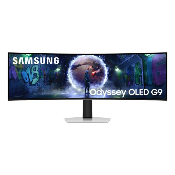 Samsung G93SD Monitor PC 124,5 cm [49] 5120 x 1440 Pixel Dual QHD OLED Argento (Samsung Odyssey OLED G9 S49DG934SU sk? N)SamsungLS49DG934SUXEN