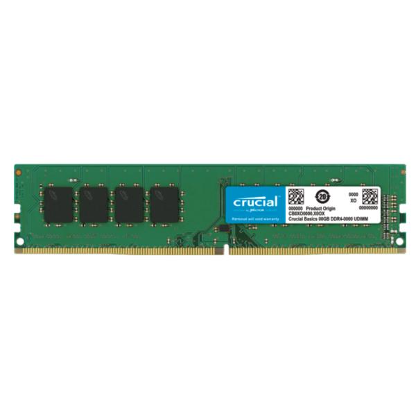 Crucial CB16GU3200 memoria 8 GB 1 x 8 GB DDR4 3200 MT/s 288-pin DIMM (16GB Crucial 3200 BASIC [CB16GU3200])Crucial0649528940797CB16GU3200